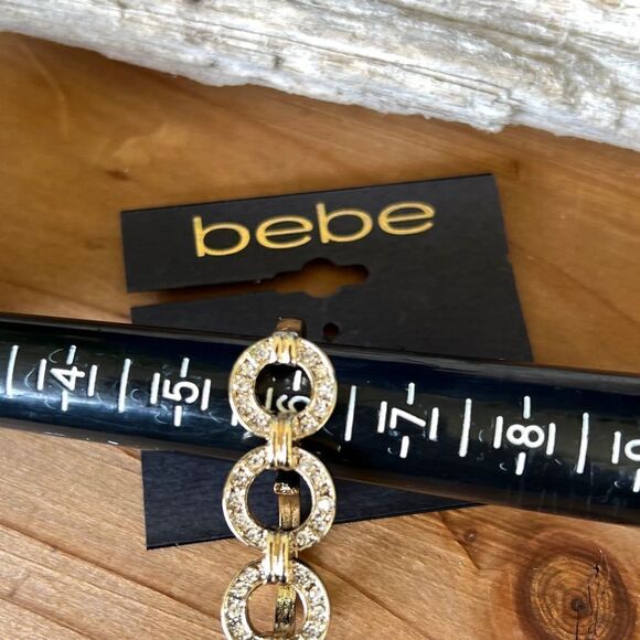 Gold Crystal bebe Statement Ring $16 ea or/Bundle 3 for $25 - Picture 4 of 7
